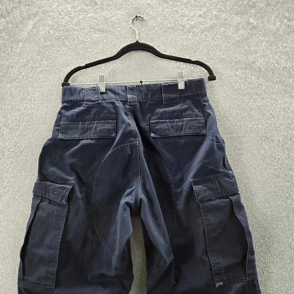5.11 Tactical Series Men Pants M Navy Cargo Ripstop READ